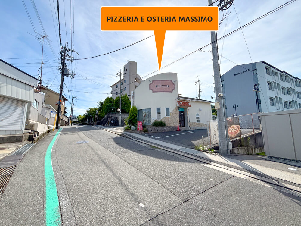 PIZZERIA E OSTERIA MASSIMOの場所